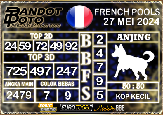 Prediksi Togel French Pools 27 MEI 2024