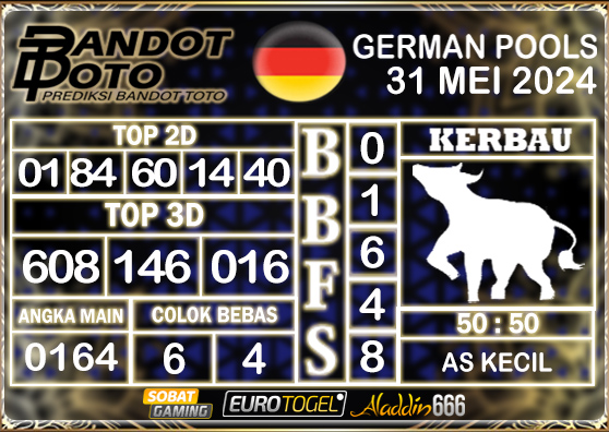 Prediksi Togel German Pools 31 MEI 2024