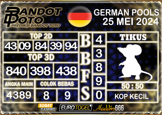 Prediksi Togel German Pools 25 MEI 2024