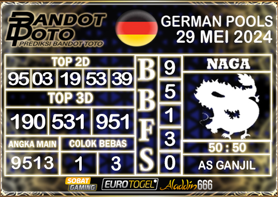 Prediksi Togel German Pools 29 MEI 2024