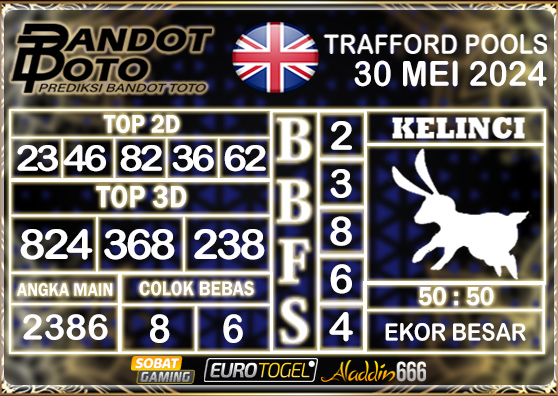 Prediksi Togel Trafford Pools 30 MEI 2024