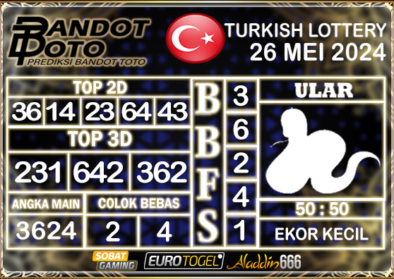 Prediksi Togel Turkey Pools 26 MEI 2024