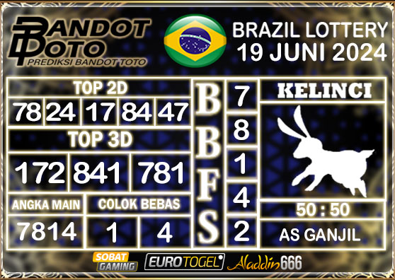 Prediksi Togel Brazil Pools 19 JUNI 2024