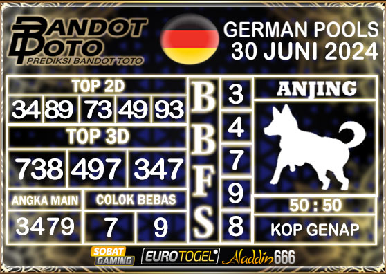 Prediksi Togel German Pools 30 JUNI 2024