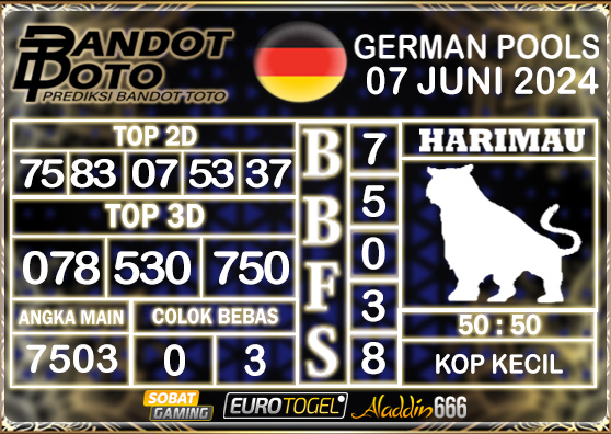 Prediksi Togel German Pools 07 JUNI 2024