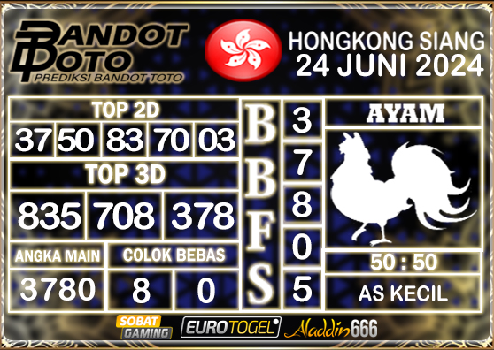 Prediksi Togel HK Siang 24 JUNI 2024