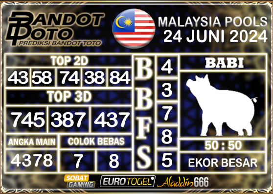 Prediksi Togel Malaysia 24 JUNI 2024