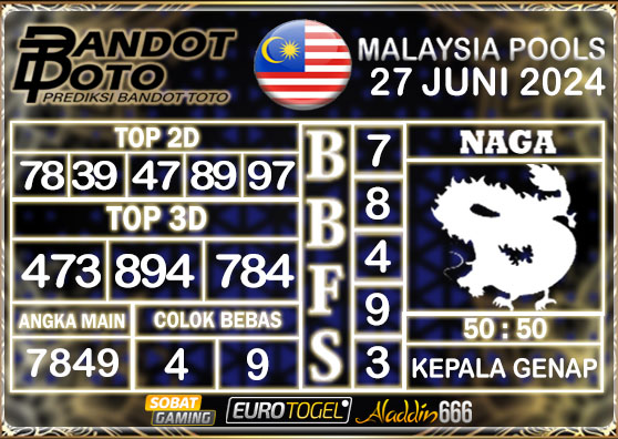 Prediksi Togel Malaysia 27 JUNI 2024