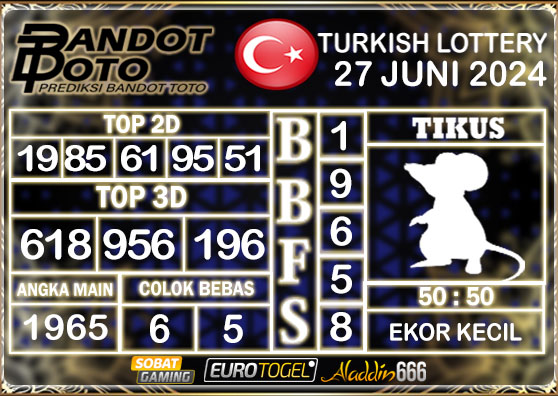 Prediksi Togel Turkey Pools 27 JUNI 2024