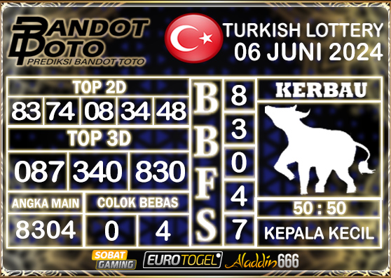 Prediksi Togel Turkey Pools 06 JUNI 2024