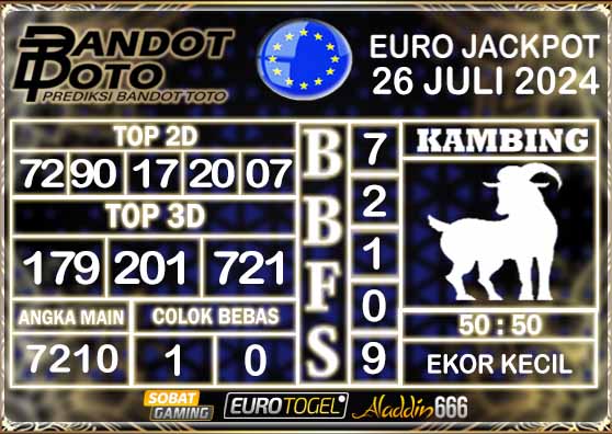 Prediksi Togel Euro Pools 26 Juli 2024