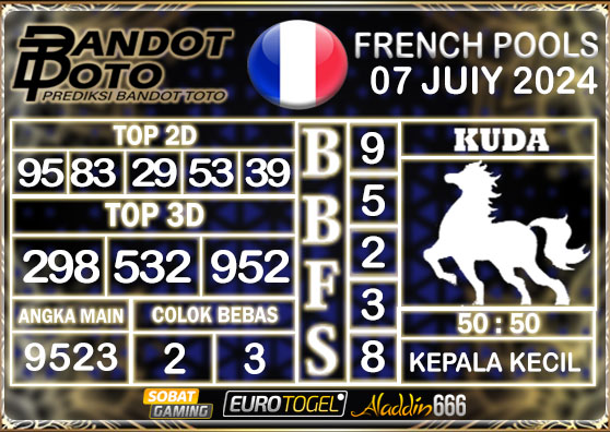 Prediksi Togel French Pools 07 Juli 2024