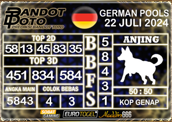 Prediksi Togel German Pools 22 Juli 2024