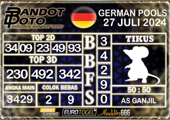 Prediksi Togel German Pools 27 Juli 2024