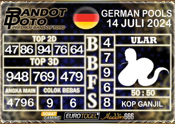 Prediksi Togel German Pools 14 Juli 2024