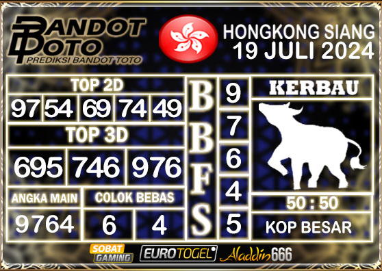 Prediksi Togel HK Siang 19 Juli 2024