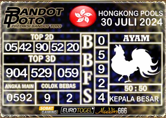 Prediksi Togel Hongkong Pools 30 JULI 2024