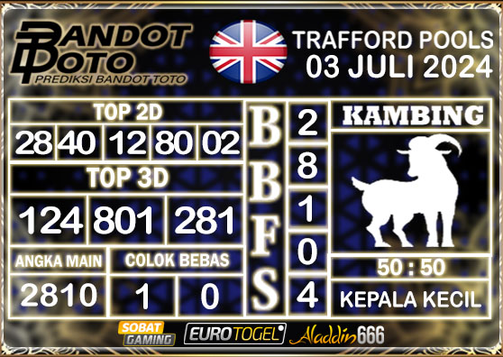 Prediksi Togel Trafford Pools 03 Juli 2024