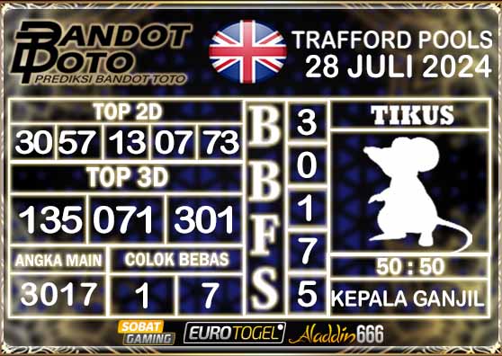 Prediksi Togel Trafford Pools 28 Juli 2024