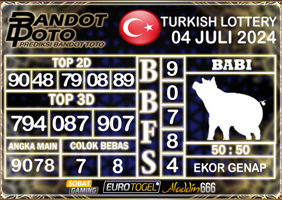 Prediksi Togel Turkey Pools 04 Juli 2024