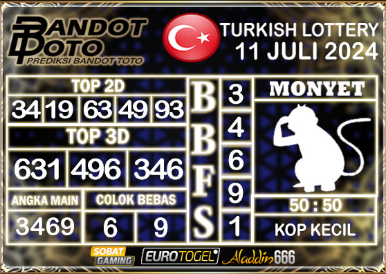 Prediksi Togel Turkey Pools 11 Juli 2024