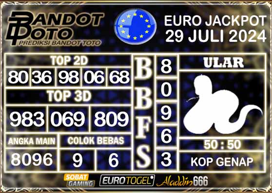 Prediksi Togel Euro Pools 29 Juli 2024