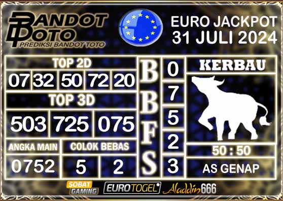 Prediksi Togel Euro Pools 31 JULI 2024