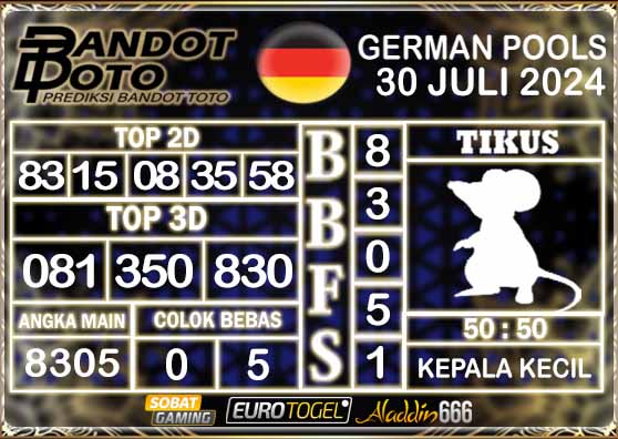 Prediksi Togel German Pools 30 Juli 2024