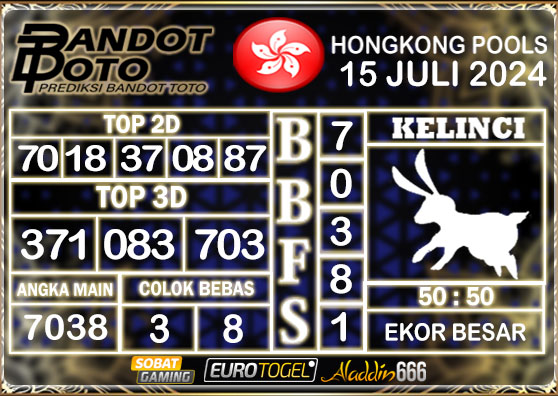 Prediksi Togel Hongkong Pools 15 Juli 2024