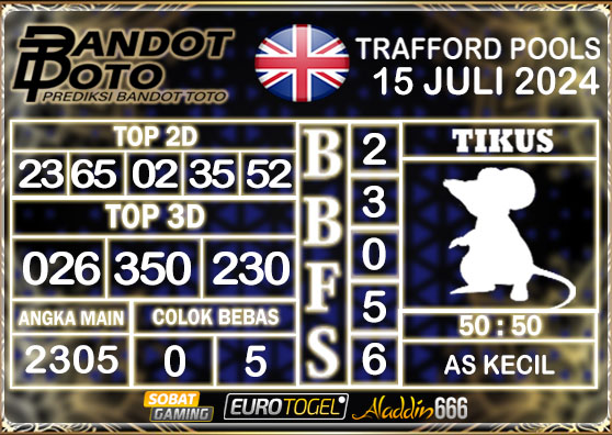 Prediksi Togel Trafford Pools 15 Juli 2024