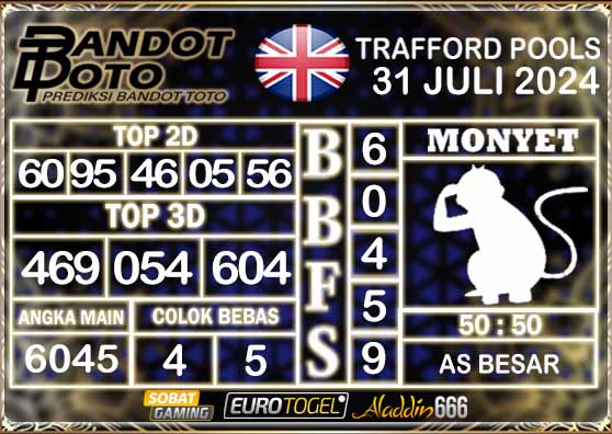 Prediksi Togel Trafford Pools 31 JULI 2024