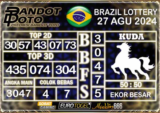 Prediksi Togel Brazil Pools 27 AGUSTUS 2024