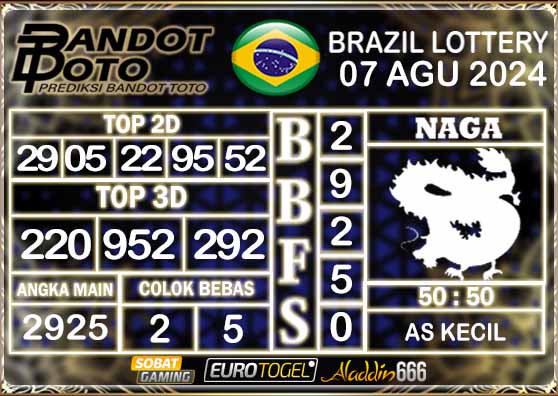 Prediksi Togel Brazil Pools 07 AGUSTUS 2024