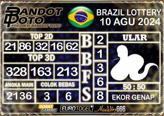 Prediksi Togel Brazil Pools 10 AGUSTUS 2024