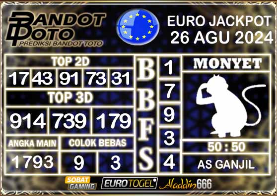 Prediksi Togel Euro Pools 26 AGUSTUS 2024