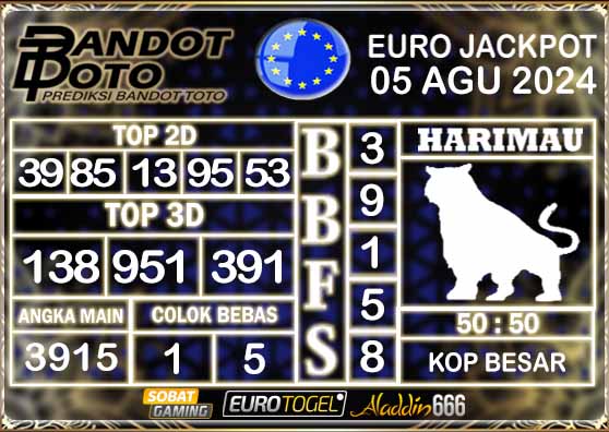 Prediksi Togel Euro Pools 05 AGUSTUS 2024