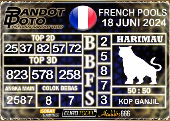 Prediksi Togel Prancis Pools 18 AGUSTUS 2024