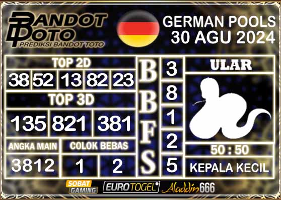 Prediksi Togel German Pools 30 AGUSTUS 2024