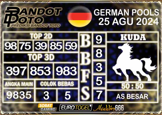 Prediksi Togel German Pools 25 AGUSTUS 2024