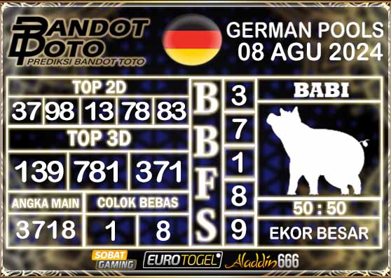 Prediksi Togel German Pools 08 AGUSTUS 2024