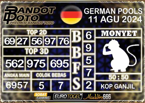 Prediksi Togel German Pools 11 AGUSTUS 2024