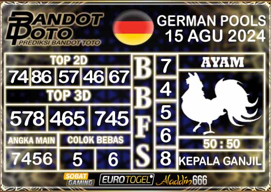 Prediksi Togel German Pools 15 AGUSTUS 2024