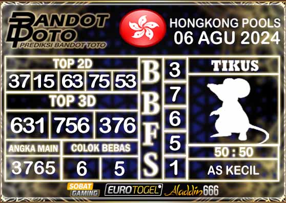 Prediksi Togel Hongkong Pools 06 AGUSTUS 2024