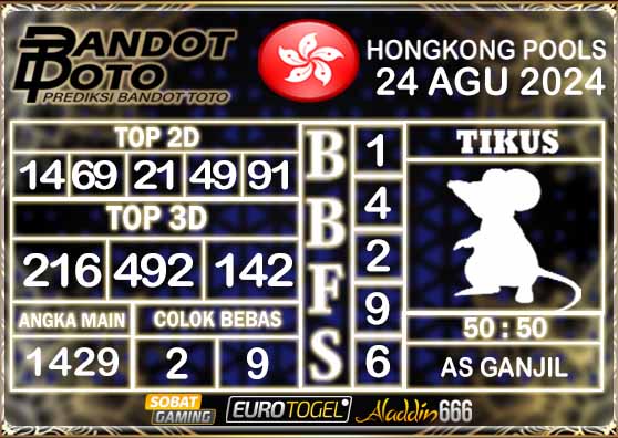 Prediksi Togel Hongkong Pools 24 AGUSTUS 2024