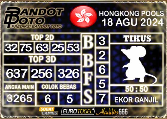 Prediksi Togel Hongkong Pools 18 AGUSTUS 2024