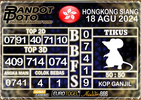 Prediksi Togel HK Siang 18 AGUSTUS 2024