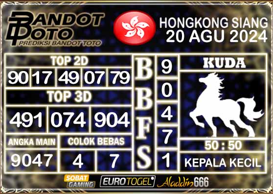 Prediksi Togel HK Siang 20 AGUSTUS 2024