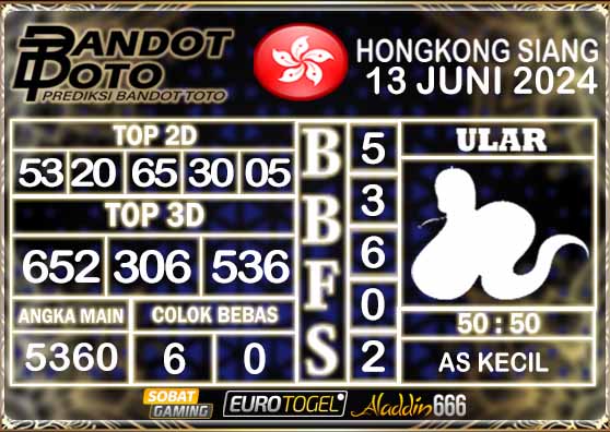 Prediksi Togel HK Siang 13 AGUSTUS 2024