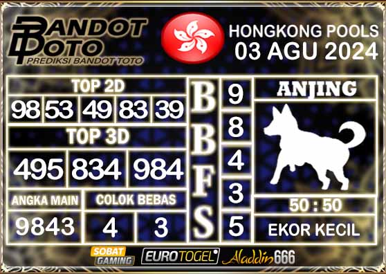 Prediksi Togel Hongkong Pools 03 AGUSTUS 2024