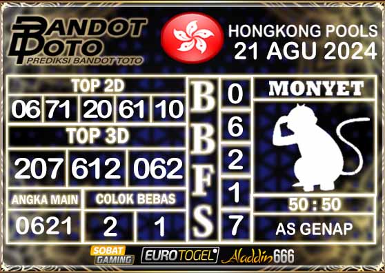 Prediksi Togel Hongkong Pools 21 AGUSTUS 2024